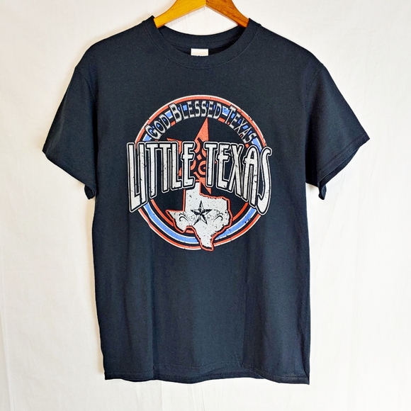 Little Texas God Bless Texas Band T-shirt Size M - Picture 1 of 4